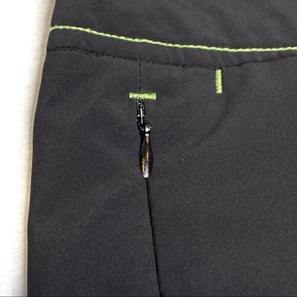 Antigua black with green trim golf shorts size 8 - Picture 6 of 14